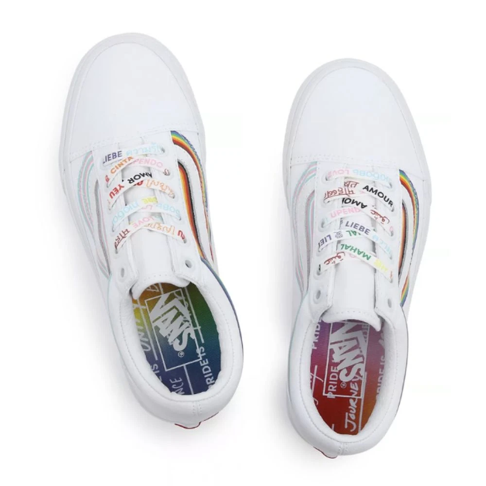 Vans Pride Old Skool In White/True White - Image 3