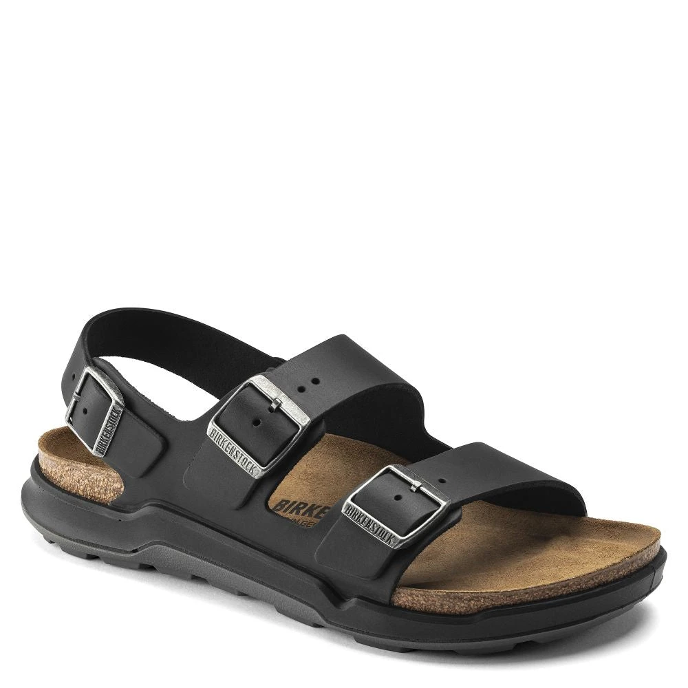 Birkenstock Men's Milano CT Oiled Leather In Black - Image 2