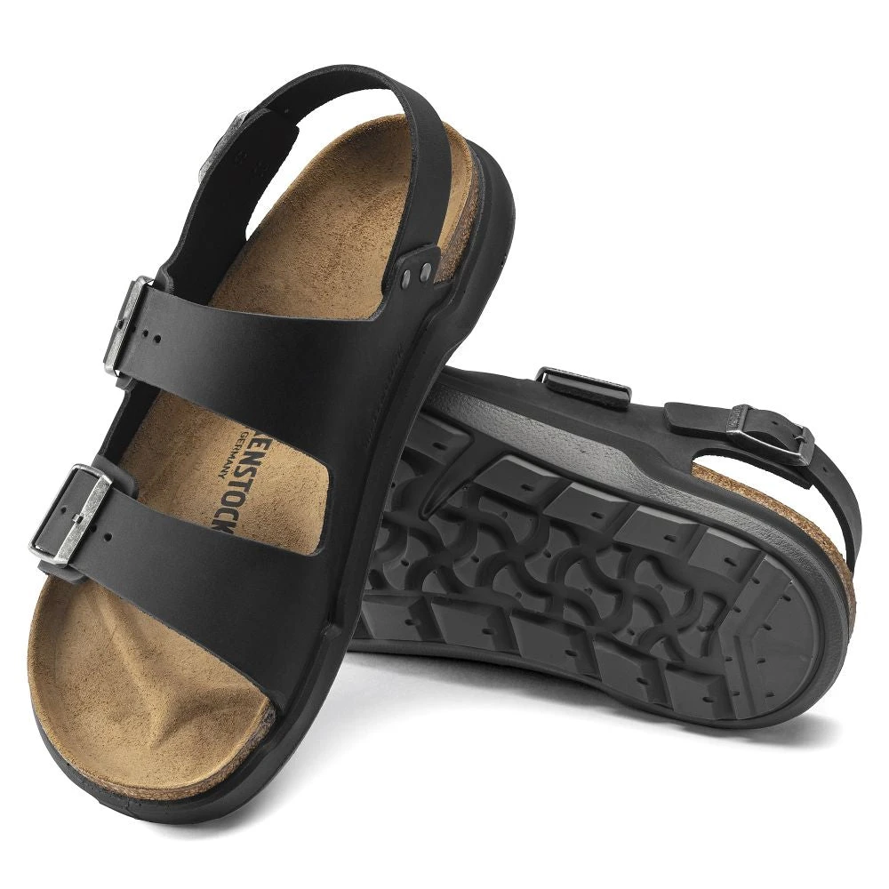 Birkenstock Men's Milano CT Oiled Leather In Black - Image 3