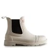 Hunter Women's Commando Chelsea Boots In Cast Pale Grey