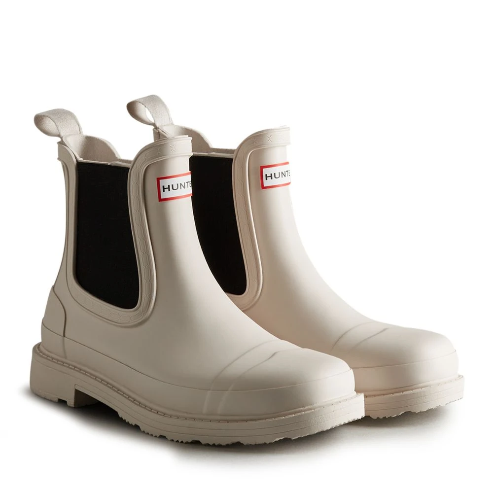 Hunter Women's Commando Chelsea Boots In Cast Pale Grey - Image 2