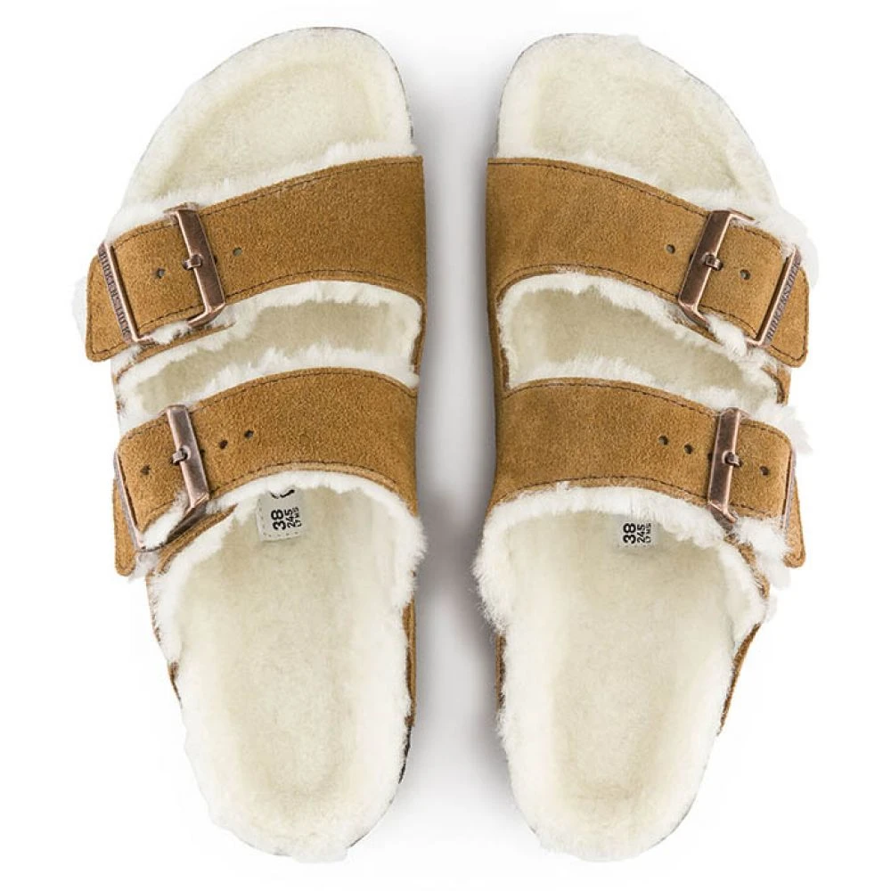Birkenstock Arizona Shearling In Mink - Image 3