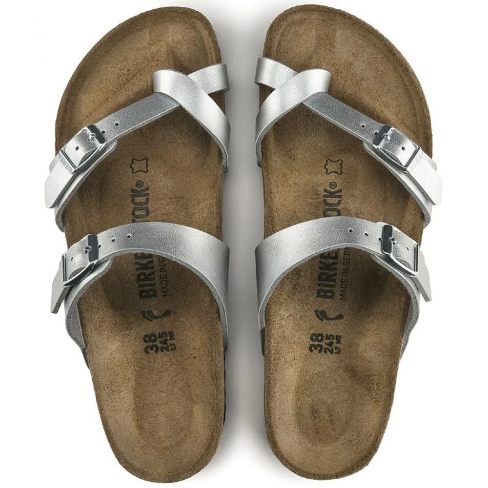 Birkenstock Mayari Birko-Flor In Silver - Image 4