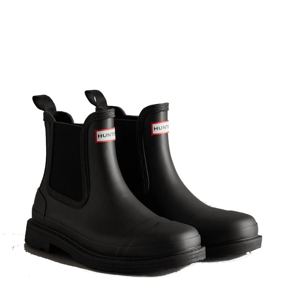 Hunter Women's Commando Chelsea Boots In Black - Image 2