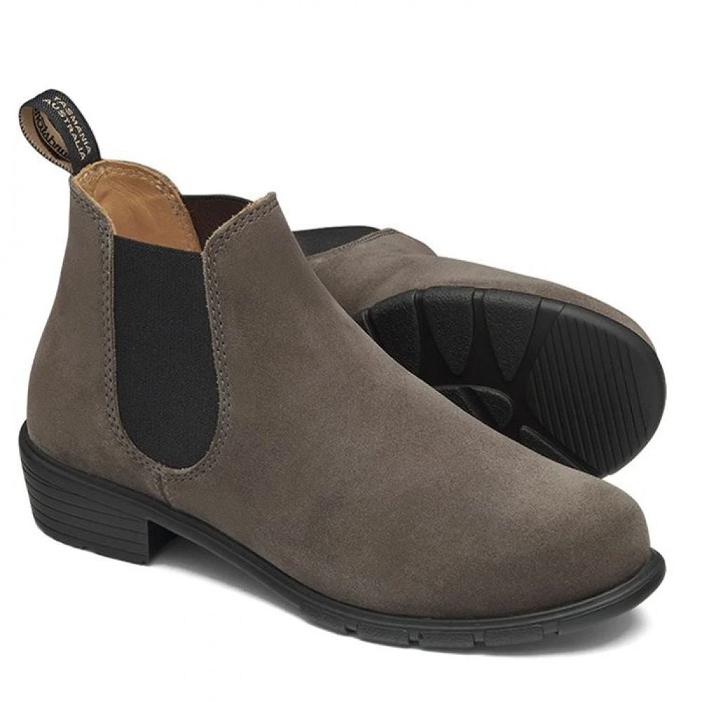 Blundstone Women's Series Low Heel 2173 In Dark Grey Suede - Image 3
