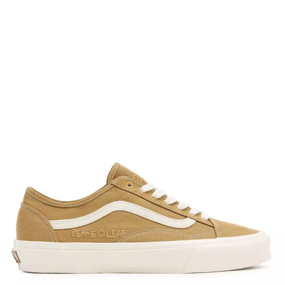 Vans Women's Eco Theory Old Skool Tapered In Mustard Gold/True White