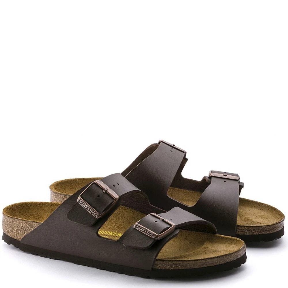 Birkenstock Arizona Birko-Flor In Dark Brown (Narrow Width) - Image 3