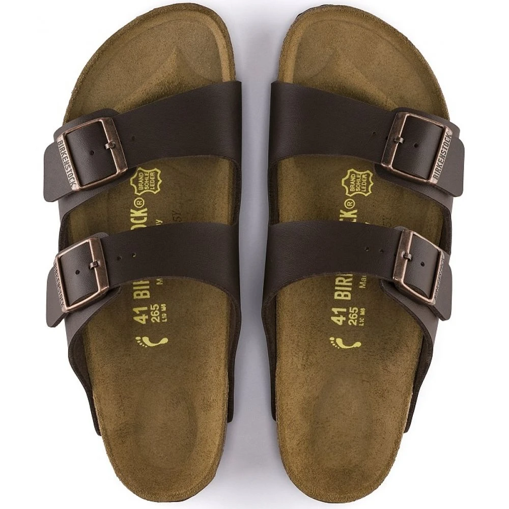 Birkenstock Arizona Birko-Flor In Dark Brown (Narrow Width) - Image 4