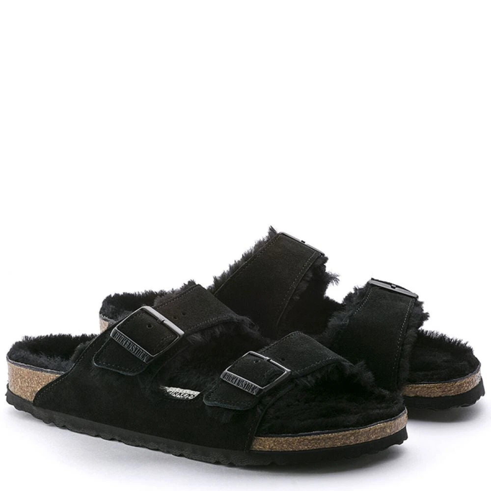 Birkenstock Arizona Shearling In Black (Narrow Width) - Image 2