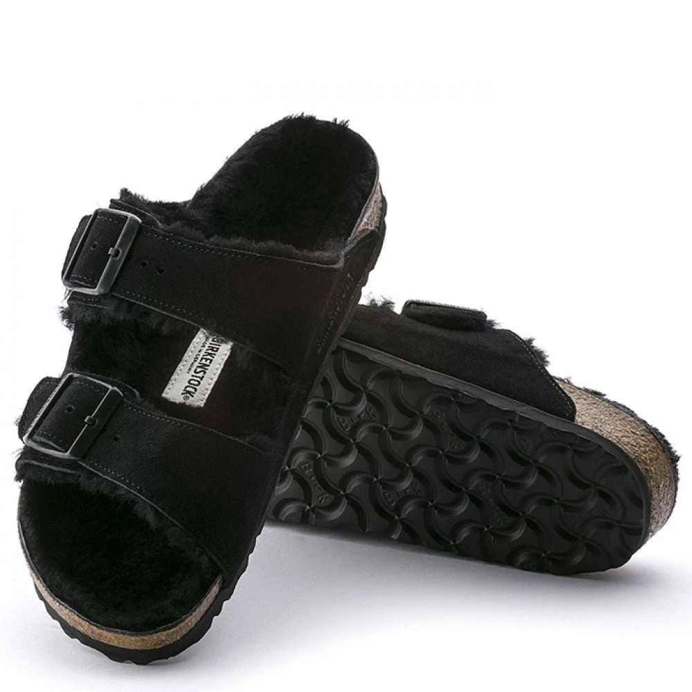 Birkenstock Arizona Shearling In Black (Narrow Width) - Image 4