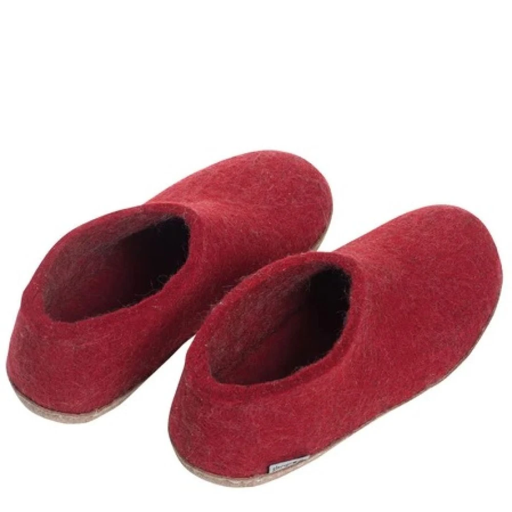 Glerups Shoe Leather Sole In Red - Image 4