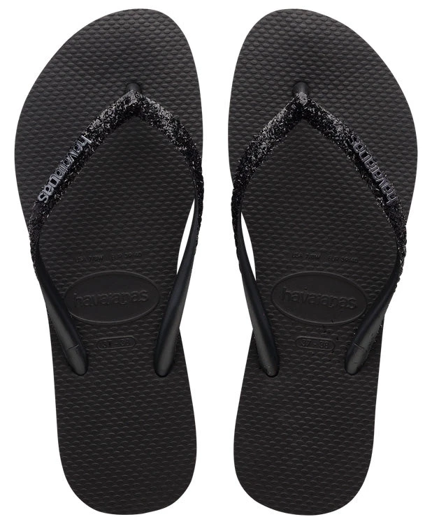 Havaianas Women's Slim Glitter II In Black