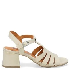 Miz Mooz Women's Boardwalk Heeled Sandal In Cream