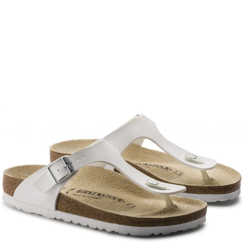 Birkenstock Gizeh Birko-Flor In White - Image 3