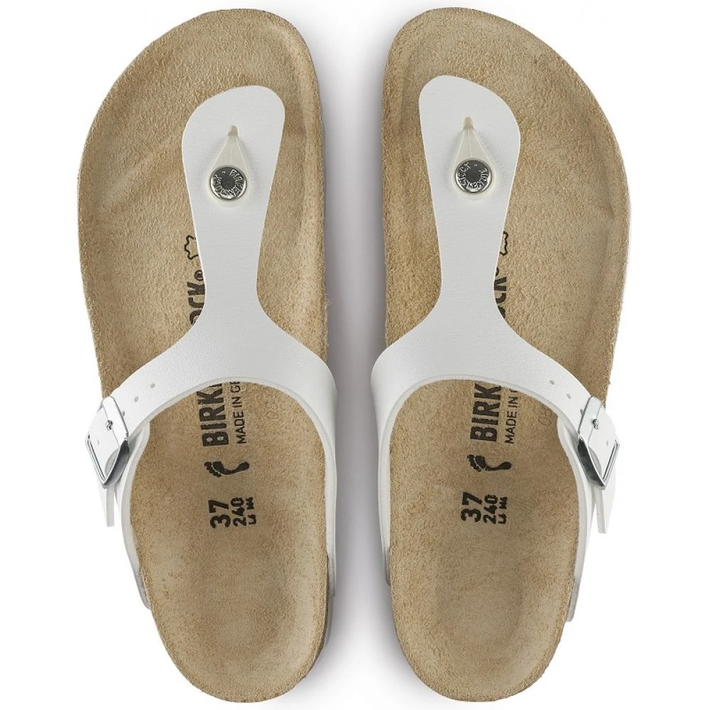 Birkenstock Gizeh Birko-Flor In White - Image 4