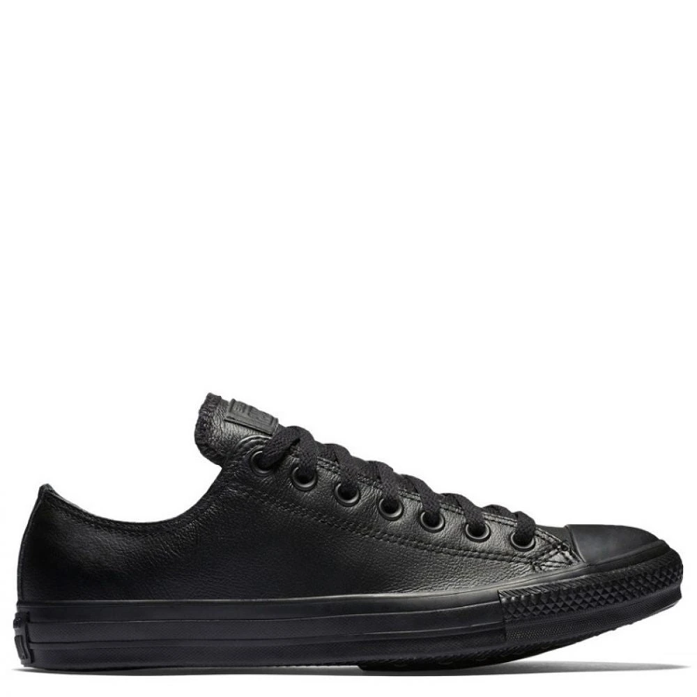 Converse Chuck Taylor All Star Mono Leather Low Top In Black Monochrome