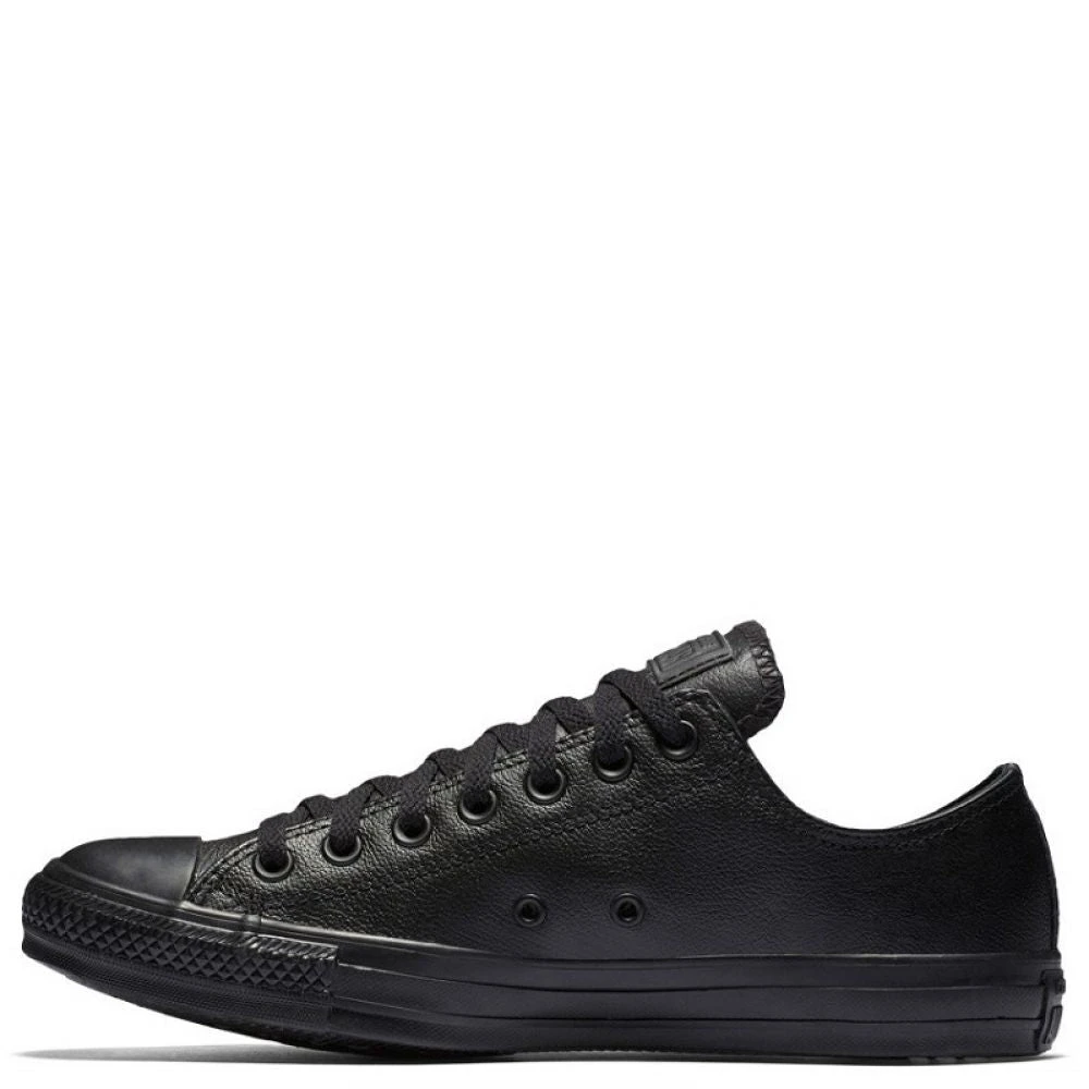 Converse Chuck Taylor All Star Mono Leather Low Top In Black Monochrome - Image 2