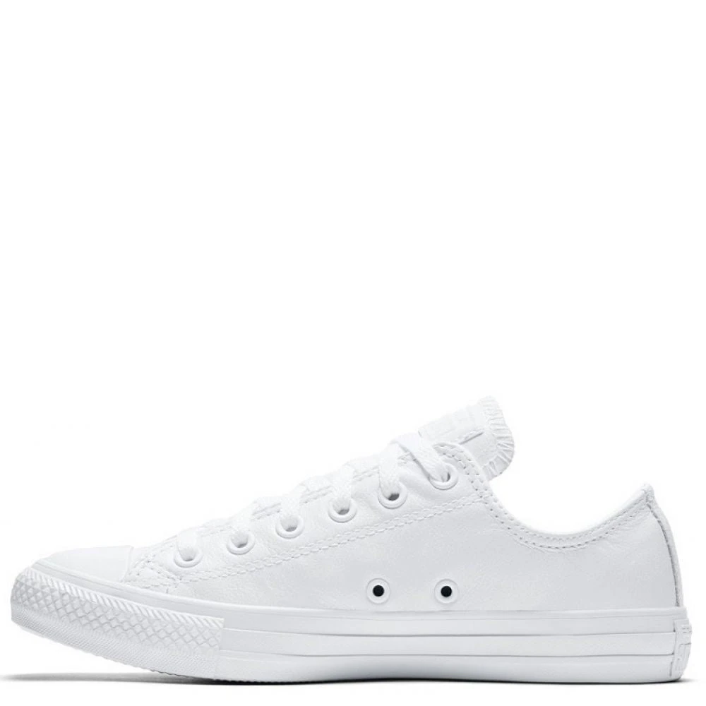 Converse Chuck Taylor All Star Mono Leather Low Top In White Monochrome - Image 2