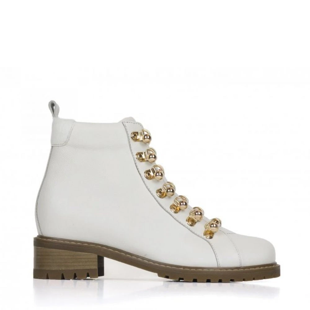 Mi Mai MI-MAI Women's Jane Ankle Boot In Off-White