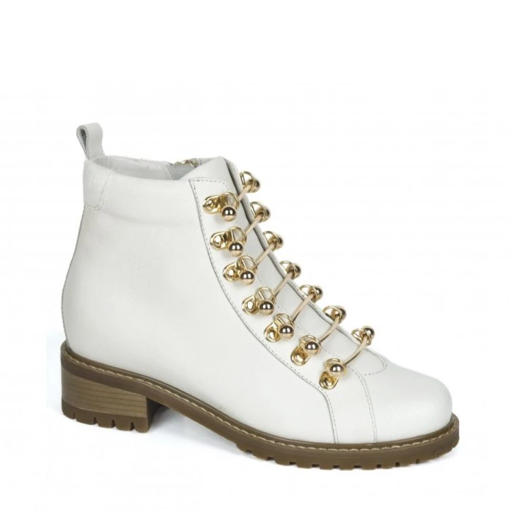 Mi Mai MI-MAI Women's Jane Ankle Boot In Off-White - Image 2