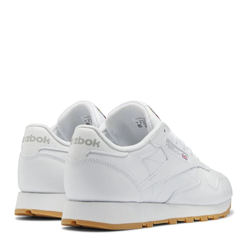 Reebok Women's Classic Leather In Ftwr White/Pure Grey 3/Reebok Rubber Gum-03 - Image 4
