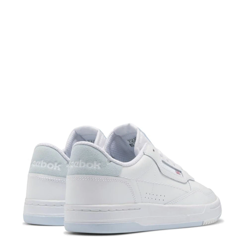 Reebok Women's Court Peak In Ftwr White/Glass Blue/Rbbr White - Image 3