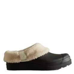 Hunter Women's Play Vegan Shearling Insulated Clogs In Black
