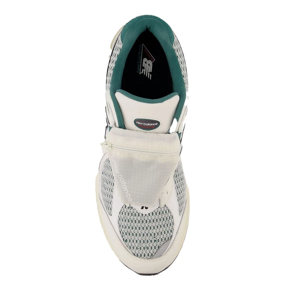 New Balance Men's 2002R In Sea Salt With Vintage Teal And White - Image 4