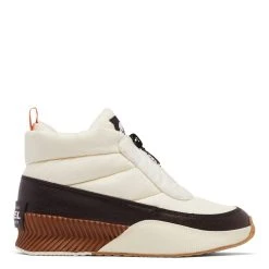 Sorel Women's Out N About III Puffy Zip Boot In Chalk/New Cinder