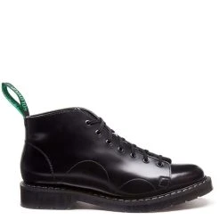 Solovair Monkey Boot In Black Hi-Shine
