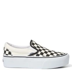 Vans Women's Classic Slip-On Stackform In Checkerboard