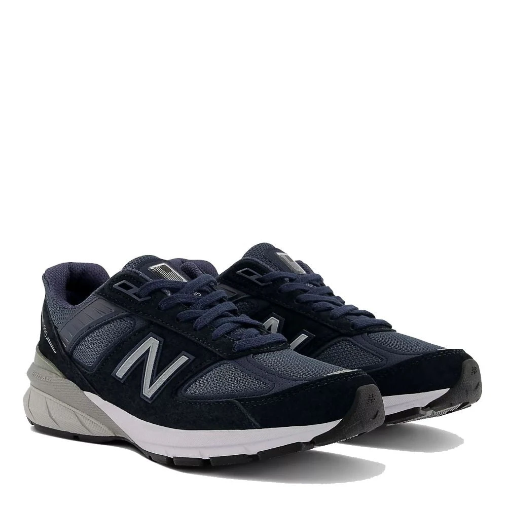 New Balance Women's Made In US 990v5 In Navy With Silver - Image 2