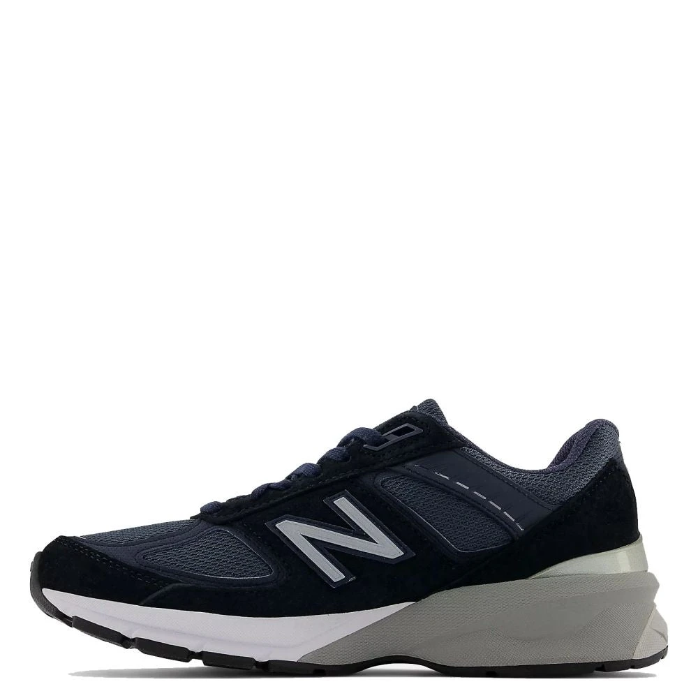 New Balance Women's Made In US 990v5 In Navy With Silver - Image 3
